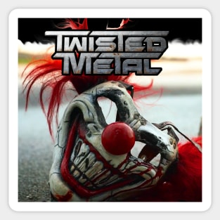 Twisted Metal series Sweet Tooth graphic design by ironpalette Sticker